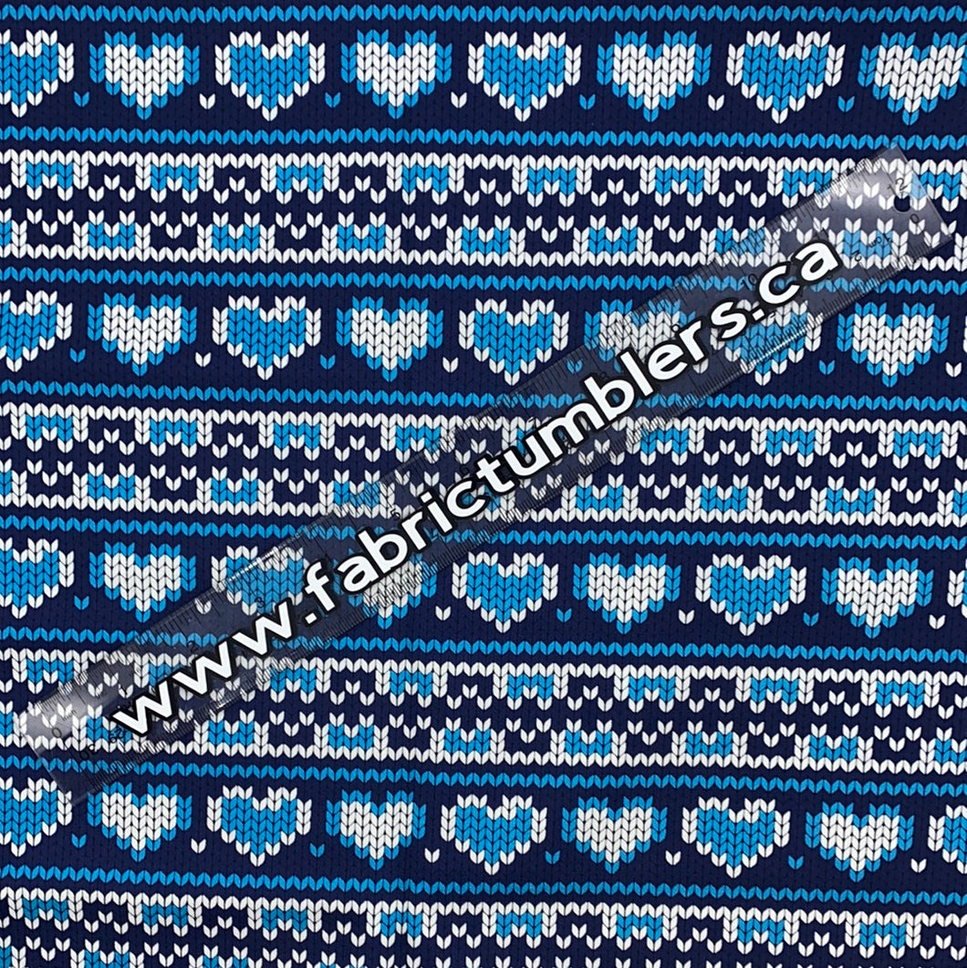 Blue Heart Knit